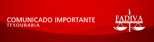comunicado importante tesouraria